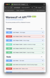 Figure 1: Warewulf API list (used with permission from CIQ; All Rights Reserved).
